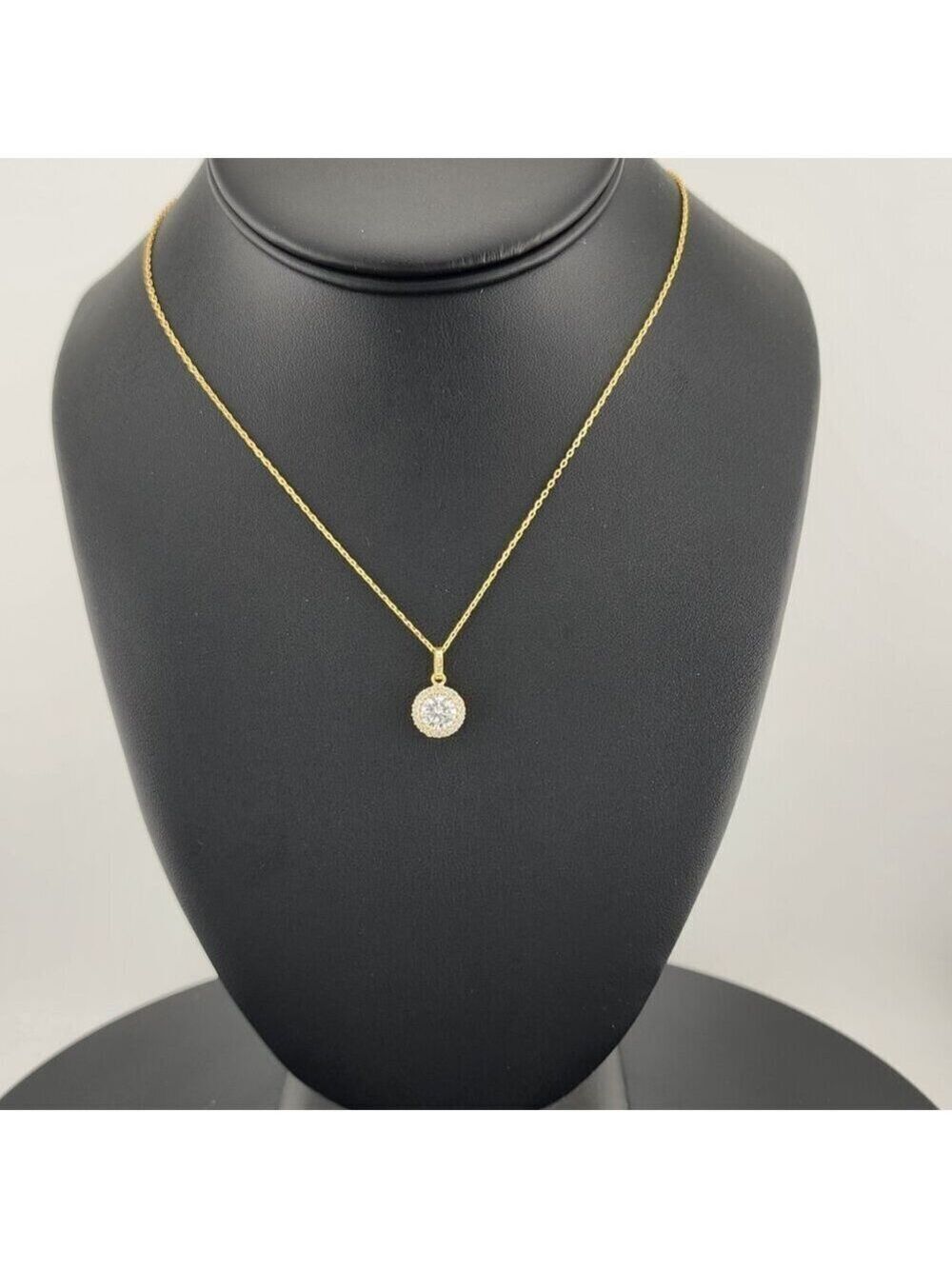 Elegant 925 Sterling Silver Round Gemstone Necklace – Timeless Beauty